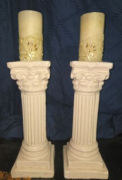 Candle stands and candles