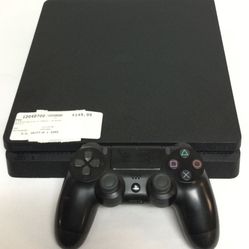 Black PlayStation 4 Slim Game System 1TB Includes Controller & Power Cord (System Shows Signs Of Few Scratches)