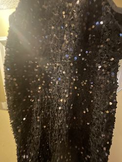 Girl Black Sequins Mermaid Dress