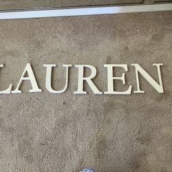 Letters For For The Wall Hanging The Name Lauren