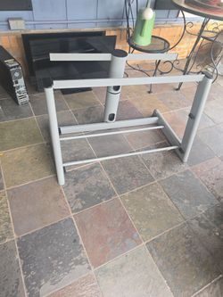 Tv stand 3 glass shelves