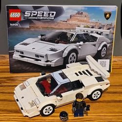 100% Complete & Retired Lego Speed Champions: Lamborghini Countach (76908) 