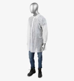 Brand New Ambishield Polypropylene White Lab Coat (Case of 30) Size = X-Large, Large
