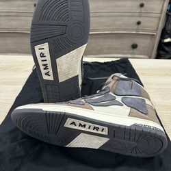Amiri Skeleton High Top SKEL leather Sneaker Size US 12 / EUR 45