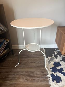 Ikea LINDVED White Side Table
