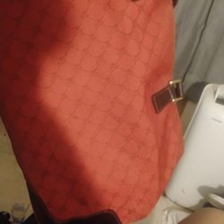 Ralph Lauren Xl Purse Red Monogram
