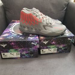 Puma MB.01 Rock Ridge Red Size 12 Men's LaMelo Ball Basketball Volleyball Shoe