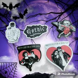 💀🖤 NEW 30 Halloween Romantic Love Goth/Punk Stickers 