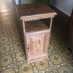 End Table Solid Wood 