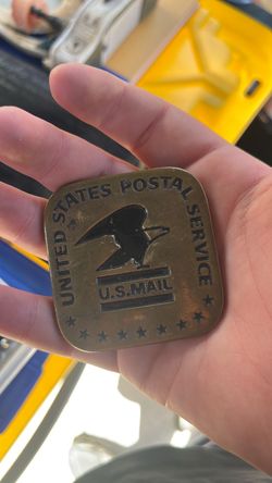 United States postal service belt buckle