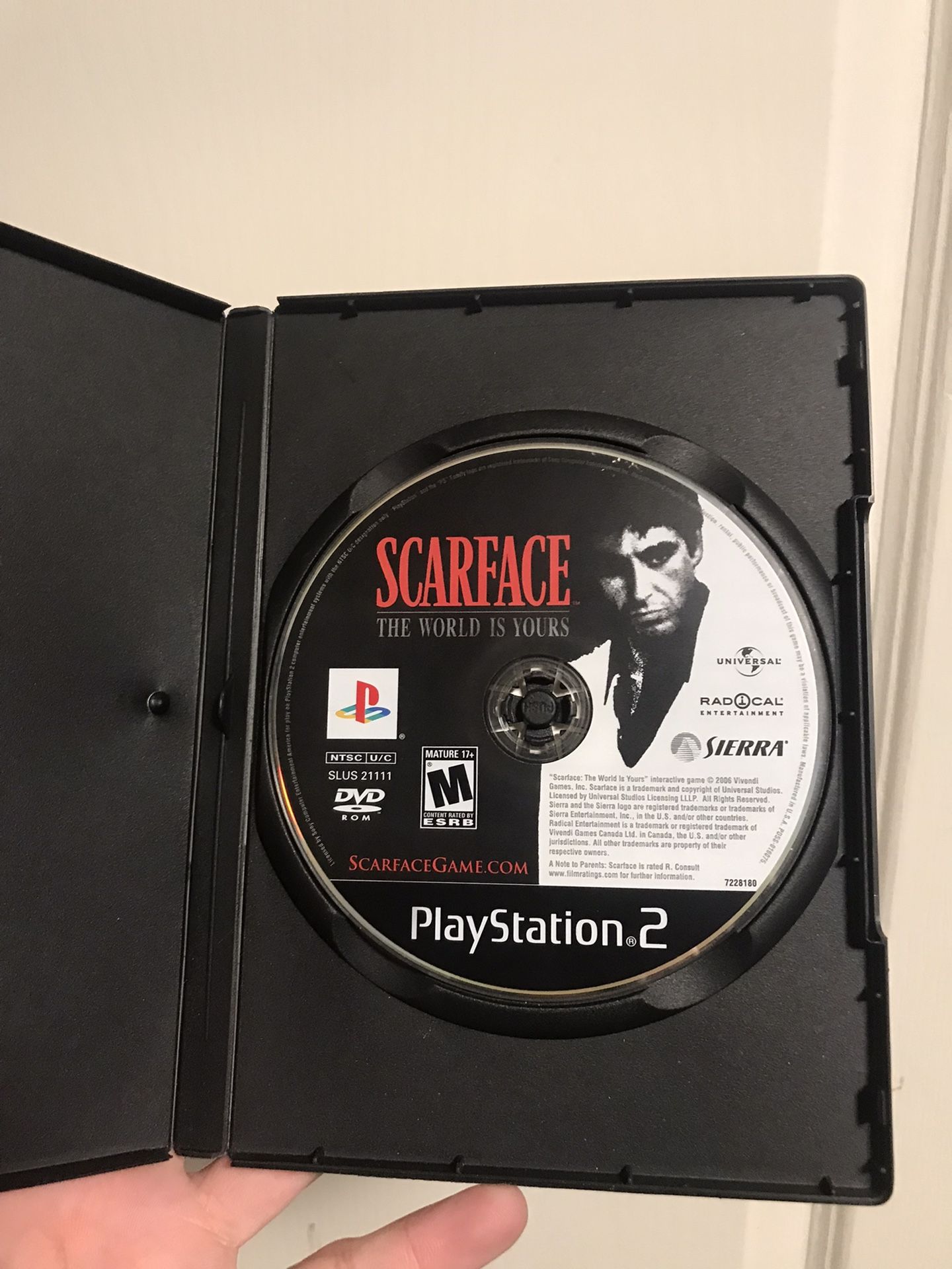 Scarface For Playstation 2. Disc Only
