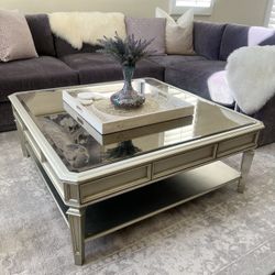 Z Gallerie Mirrored Coffee Table