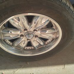 Dodge ram 1500 20 inch rims and tires 5 Lug