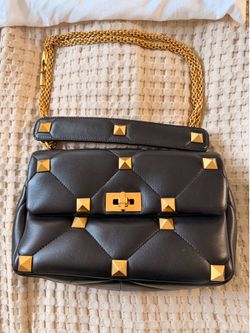 Valentino Garavani Roman Stud Nappa Bag (Large)
