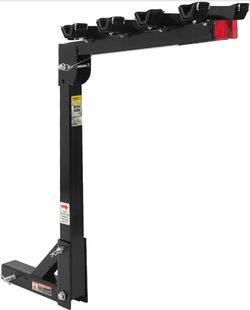 MaxxHaul Hitch Mount 4 Bike Rack 150 lb Capacity Heavy‑Duty Swing Down Design