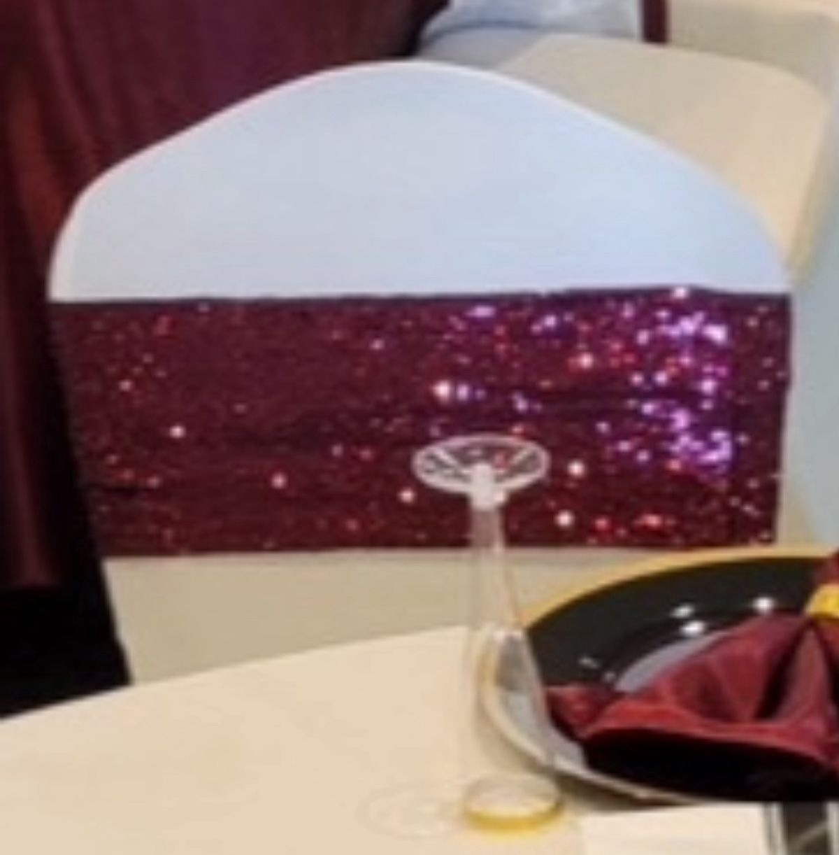 Sequin Chair Bands 150 Pcs Total 3 Sets Of 50 Each
