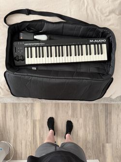 M-Audio Keystation 49es MIDI Keyboard Controller BUNDLE w/ SP-2 Sustain Pedal & Gig Bag