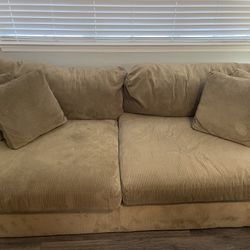 Brown Corduroy Couches 