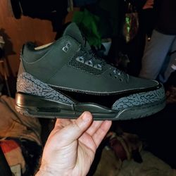 Jordan Retro 3 Black Cats New SiZE 10.5 