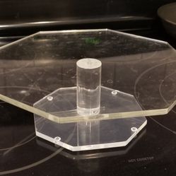 Vintage Lucite Cake Stand 10"