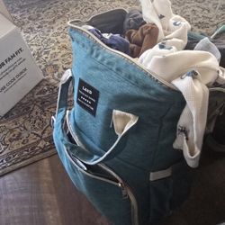Newborn Clothes And Diaper Bag