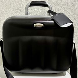 Samsonite Silhouette 10 Black Train Beauty Vanity Hard Case w/Shoulder