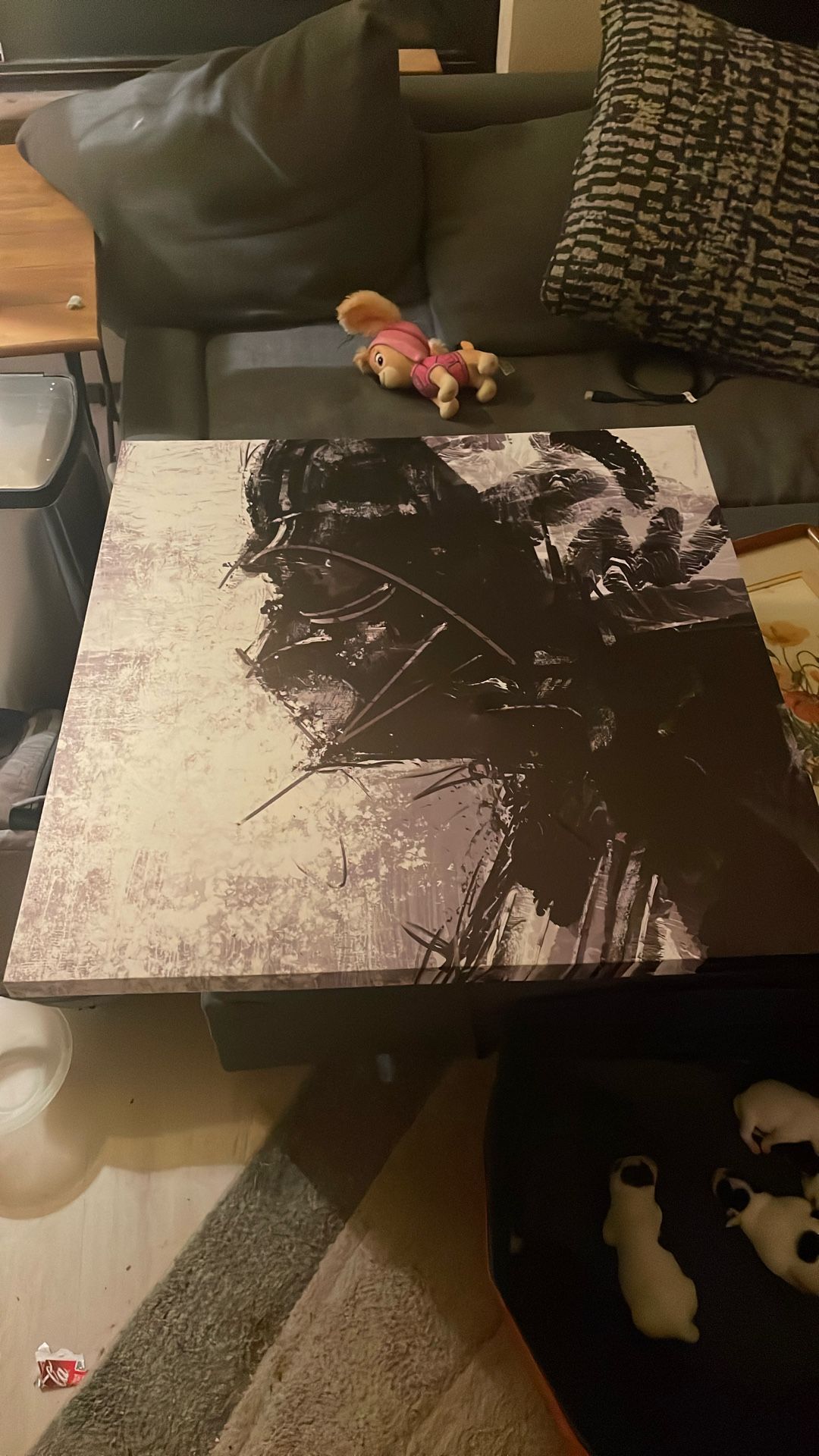 Death Vader Distressed Canvas Art