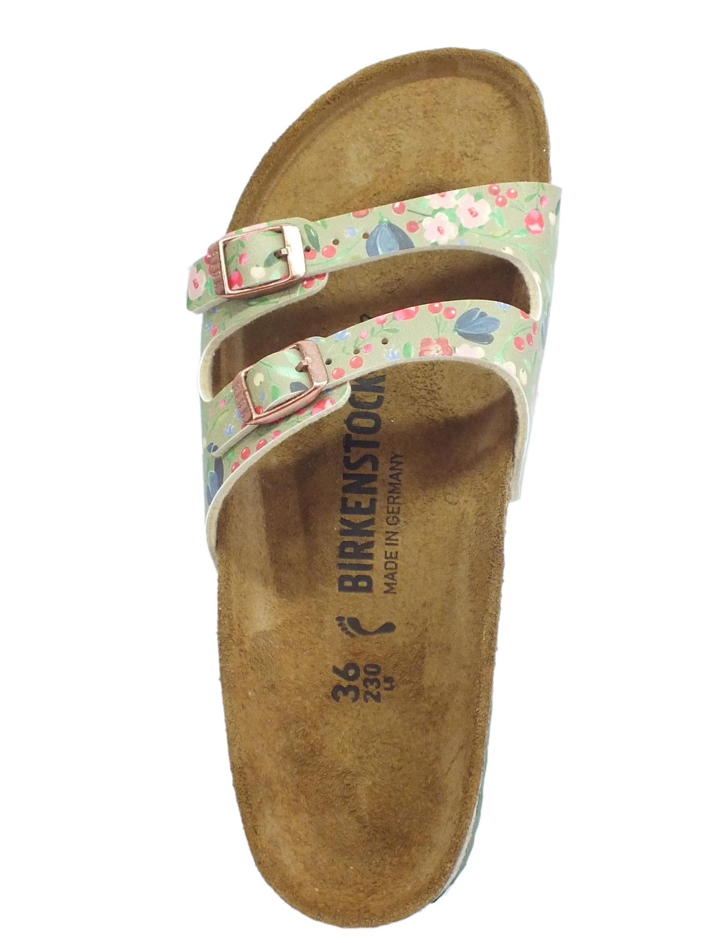 Birkenstock Ibiza Meadow Flowers Khaki New $70 Size 37