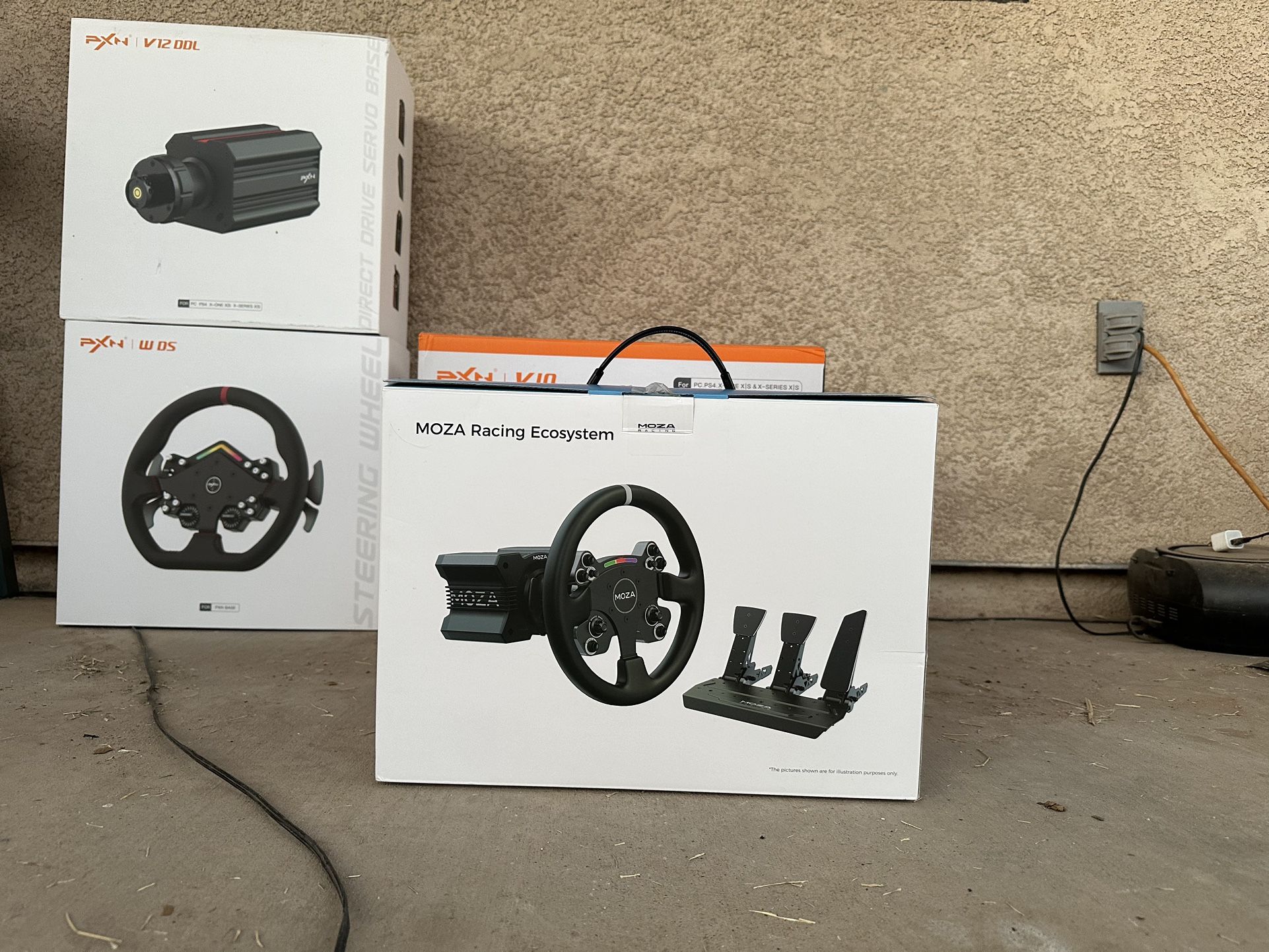 Sim Racing Wheel Based And Pedals 4 Sale