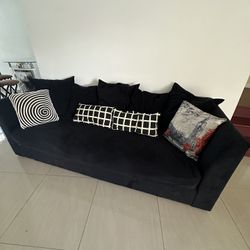 Suede Couch
