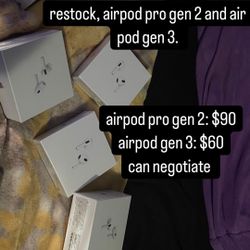 airpods pro 2 and airpod gen 3