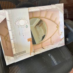 Jewelry Wall Organizer With Mirror