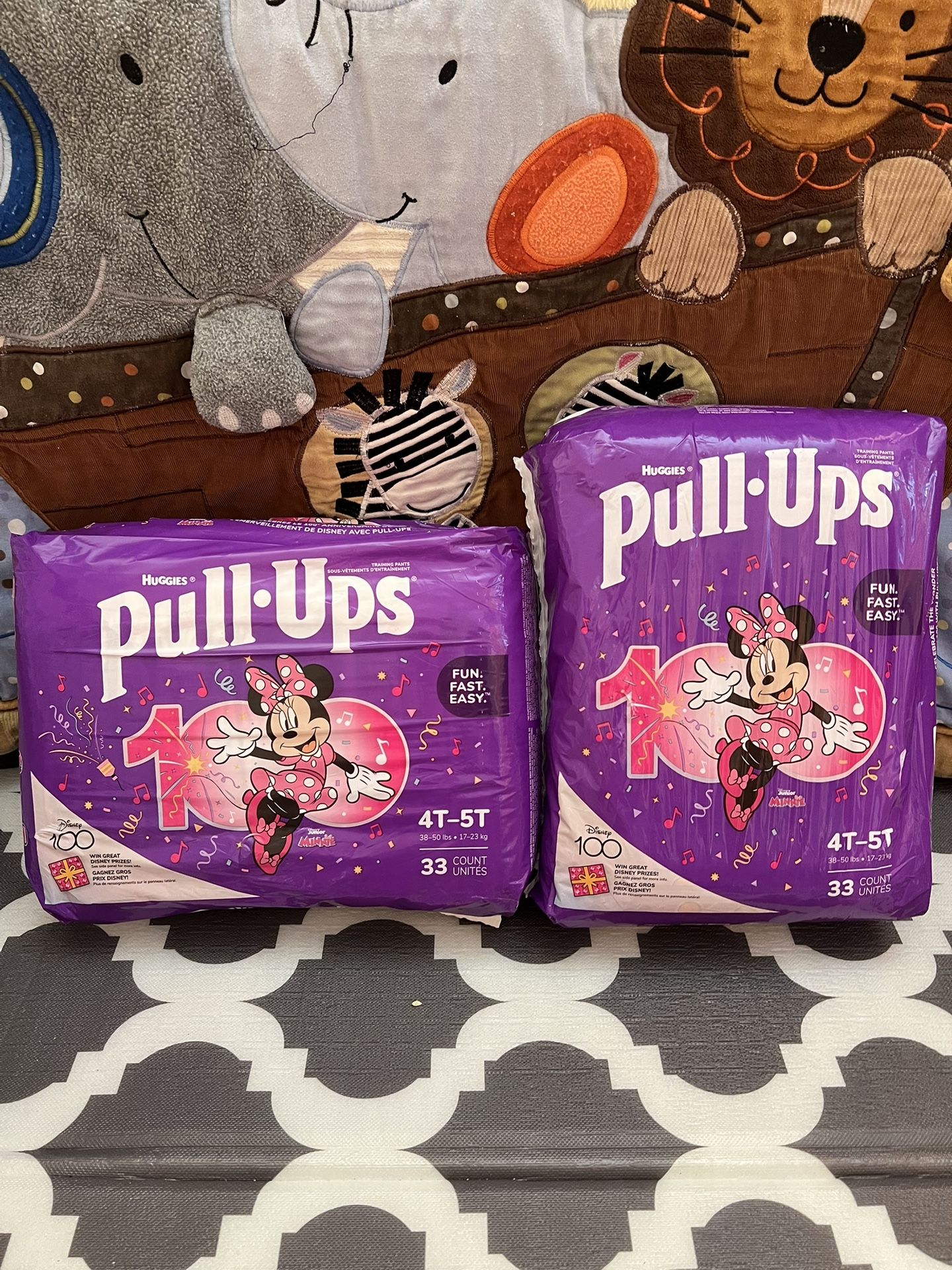 Huggies  Pull Ups Diapers 4-5t - New - 33 Ct Each 