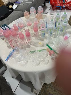 New baby bottles & other items