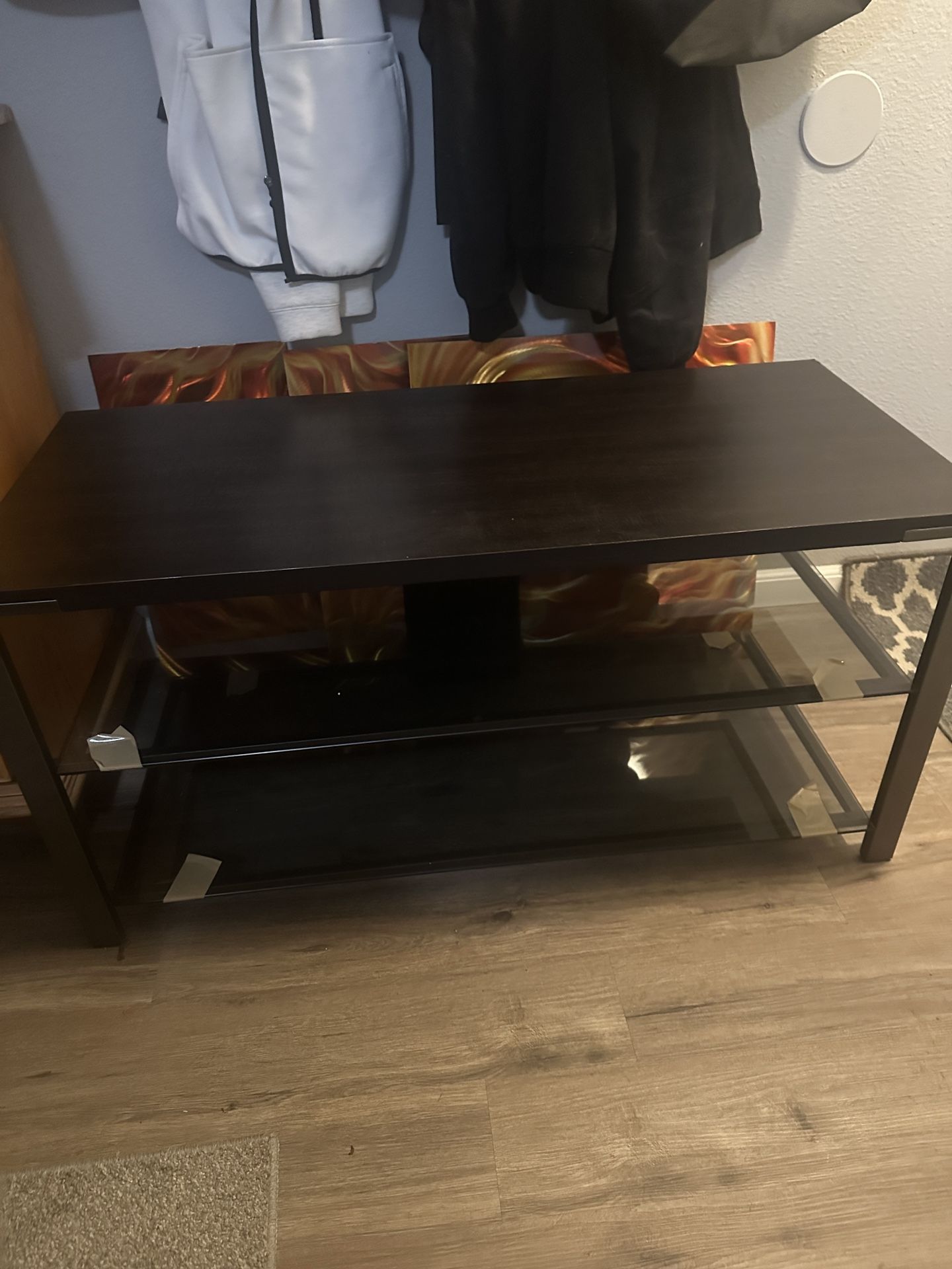 Wood And Glass Tv Stand