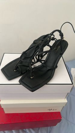Guess Black Strapped Shoes