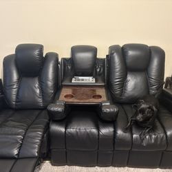 Leather Sofa Theater Seats 
