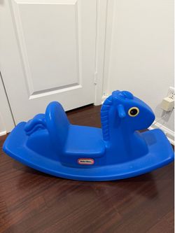 Little Tikes rocking pony—blue