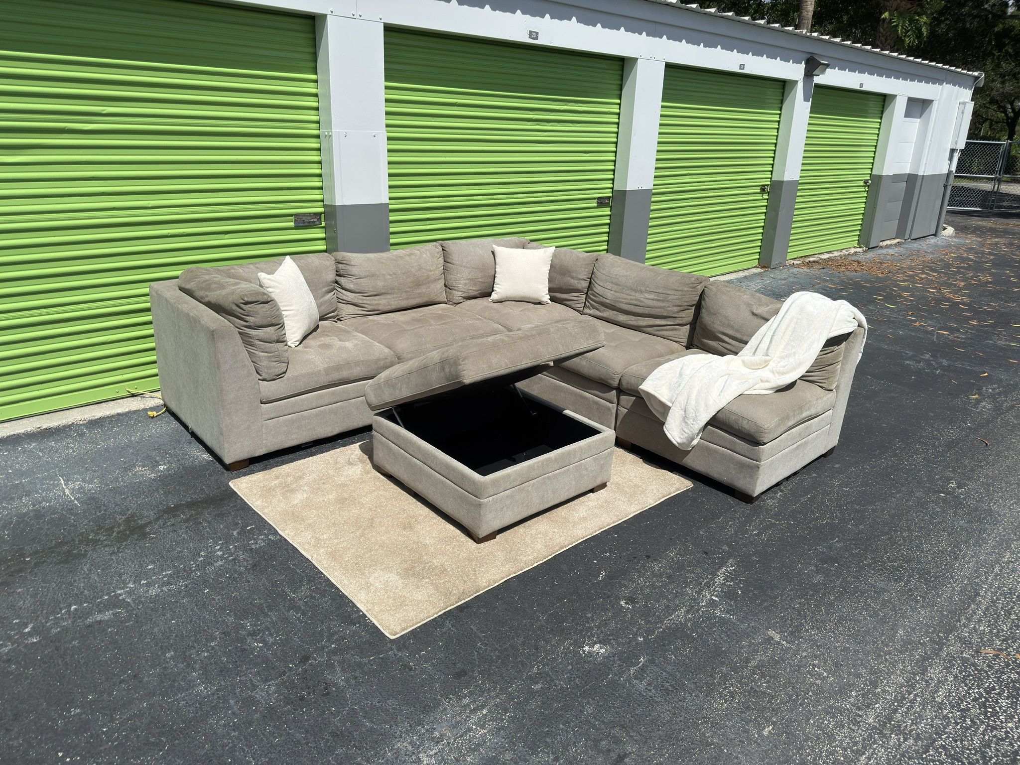 Sectional Couch Sofa - Beige - Thomasville - 6 Piece - Delivery Available π
