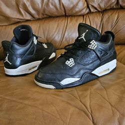 Men's Nike Air Jordan 4 Retro LS Oreo Size 10.5