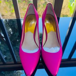 Michael Kors Fushia Mid Pumps Heels - Size 7