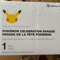 Pokemon Center Grand Marshal Pikachu Celebration Parade Figure 25th Anniversary