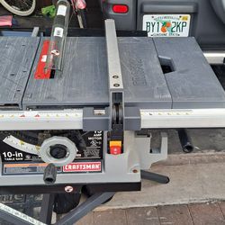 Craftsman TABLE SAW. 10 Inch. 15 Amp