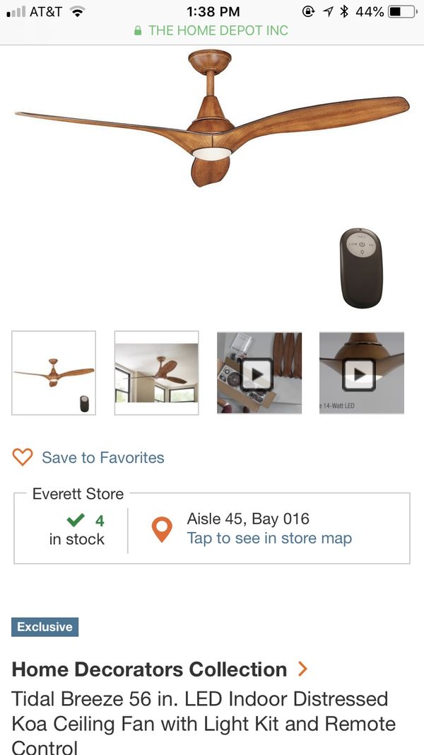 Home Decorator Tidal Breeze Ceiling Fan For In Mukilteo Wa Open In The Continue To Mobile Website