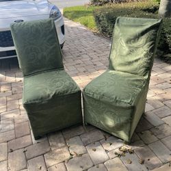 Parsons side Chair pair Green