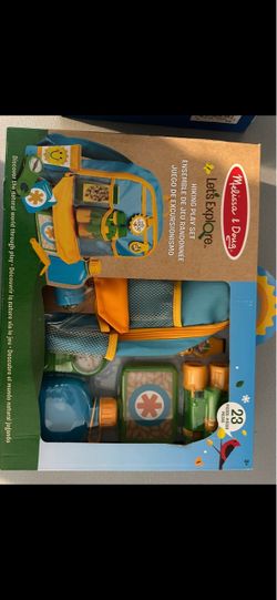 Melissa & Doug  let’s explore, 23 piece, hiking play set, new no holds