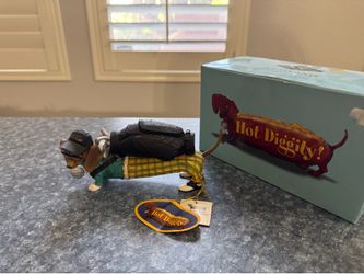 Westland Hot Diggity Dog Dachshund Fareway Weiner Golf Resin Figurine