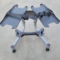 bowflex dumbells stand 