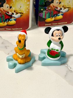 2000 McDonalds Disney Mickey’s Once Upon Christmas Minnie Pluto Toys Lot of 2