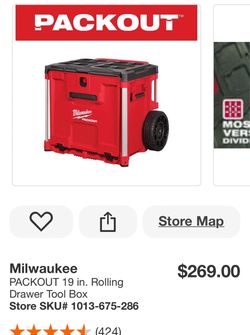 2 storage Milwaukee pack out